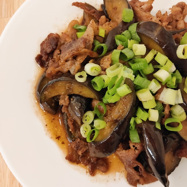にんにく醤油!なす豚スタミナ炒め